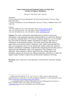 Abusive supervision and emotional labour on a daily Basis:The role of employee mindfulness