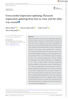 Cross-modal impression updating: Dynamic impression updating from face to voice and the other way around