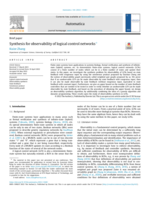 Synthesis for observability of logical control networks