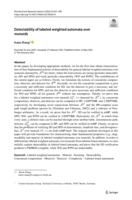 Detectability of labeled weighted automata over monoids