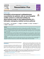 In-hospital extracorporeal cardiopulmonary resuscitation for patients with an out-of-hospital cardiac arrest in a semi-rural setting: An observational study on the implementation of a helicopter emergency medical services pathway