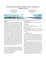 Semantic Segmentation for Multi-Contour Estimation in Maritime Scenes