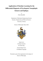 Application of Machine Learning for the Differential Diagnosis of Psychogenic Nonepileptic Seizures and Epilepsy