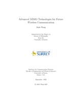 Advanced MIMO Technologies for Future Wireless Communication