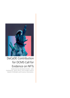 DECaDE Contribution for DCMS Call for Evidence on NFTs
