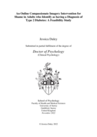 An Online Compassionate Imagery Intervention for Shame in Adults who Identify as having a Diagnosis of Type 2 Diabetes: A Feasibility Study