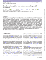 Decarboxylation of glycine on icy grain surfaces: a first-principle investigation