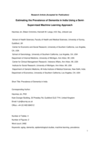 Estimating the Prevalence of Dementia in India Using a Semi-Supervised Machine Learning Approach