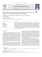 Experimental, numerical and analytical investigations of masonry corners: Influence of the horizontal pseudo-static load orientation