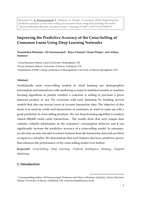 Improving the predictive accuracy of the cross-selling of consumer loans using deep learning networks