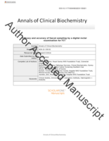 Efficacy and accuracy of faecal sampling by a digital rectal examination for FIT