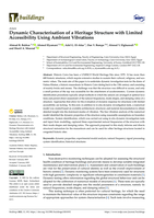 Dynamic Characterisation of a Heritage Structure with Limited Accessibility Using Ambient Vibrations