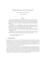 Gainers and Losers in Priority Services