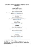 Grand challenges and emerging market small and medium enterprises: The role of strategic agility and gender diversity