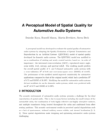 A Perceptual Model of Spatial Quality for Automotive Audio Systems