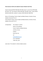 Human glucose rhythms and subjective hunger anticipate meal timing