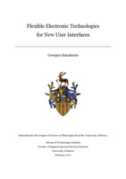 Flexible Electronic Technologies for New User Interfaces