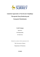 Analytical Approaches to Non-Invasive Samplings: Therapeutic Drug Monitoring and Untargeted Metabolomics