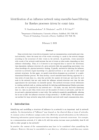 Identification of an influence network using ensemble-based filtering for Hawkes processes driven by count data
