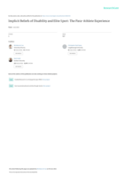 Implicit Beliefs of Disability and Elite Sport: The Para-Athlete Experience