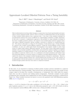Approximate localised dihedral patterns near a Turing instability
