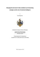 Managing the demands of video-mediated court interpreting: strategies and the role of emotional intelligence