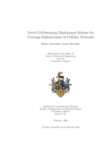 Novel Cell-Sweeping Deployment Scheme for Coverage Enhancement in Cellular Networks