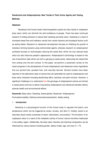 Deodorants and antiperspirants: New trends in their active agents and testing methods