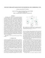 Efficient Similarity-Based Passive Filter Pruning for Compressing CNNS