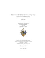 Dynamic scheduler selection using deep reinforcement learning