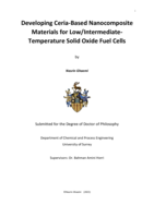 Developing Ceria-Based Nanocomposite Materials for Low/Intermediate- Temperature Solid Oxide Fuel Cells