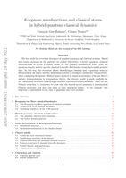 KOOPMAN WAVEFUNCTIONS AND CLASSICAL STATES IN HYBRID QUANTUM-CLASSICAL DYNAMICS