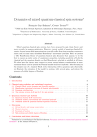 Dynamics of mixed quantum-classical spin systems