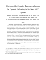 Matching-aided-Learning Resource Allocation for Dynamic Offloading in MmWave MEC System