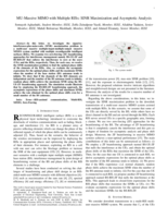 MU-Massive MIMO with Multiple RISs: SINR Maximization and Asymptotic Analysis