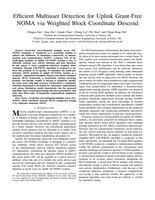 Efficient Multiuser Detection for Uplink Grant-Free NOMA via Weighted Block Coordinate Descend