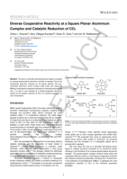 Diverse Cooperative Reactivity at a Square Planar Aluminium Complex and Catalytic Reduction of CO2