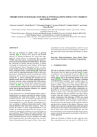 Observation strategies and megaconstellations impact on current LEO population