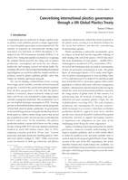 Concretizing International Plastics Governance through a UN Global Plastics Treaty