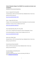 Carbon Reduction Design Tool (CReDiT) for excavation and clean cover remediation