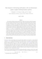 The Dynamics of Interacting Multi-pulses in the One-dimensional Quintic Complex Ginzburg--Landau Equation