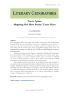 Poetic Space: Mapping Out How Poetry Takes Place