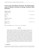 A Free Lunch with Influence Functions? An Empirical Evaluation of Influence Functions for Average Treatment Effect Estimation