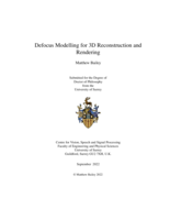 Defocus Modelling for 3D Reconstruction and Rendering