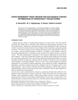 State-dependent trust region for successive convex optimization of spacecraft trajectories