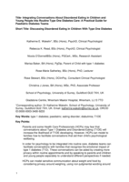 Integrating Conversations About Disordered Eating in Children and Young People into Routine Type One Diabetes Care: A Practical Guide