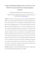 Compact and wideband bandpass filters with analysis of the CRLH-TL characteristics based on stepped impedance resonator