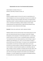 Representation and voice in two feminised health professions