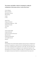 The promises and pitfalls of collective bargaining for ending the victimization of trade union activists: Lessons from France