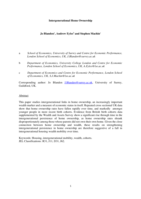 Intergenerational home ownership